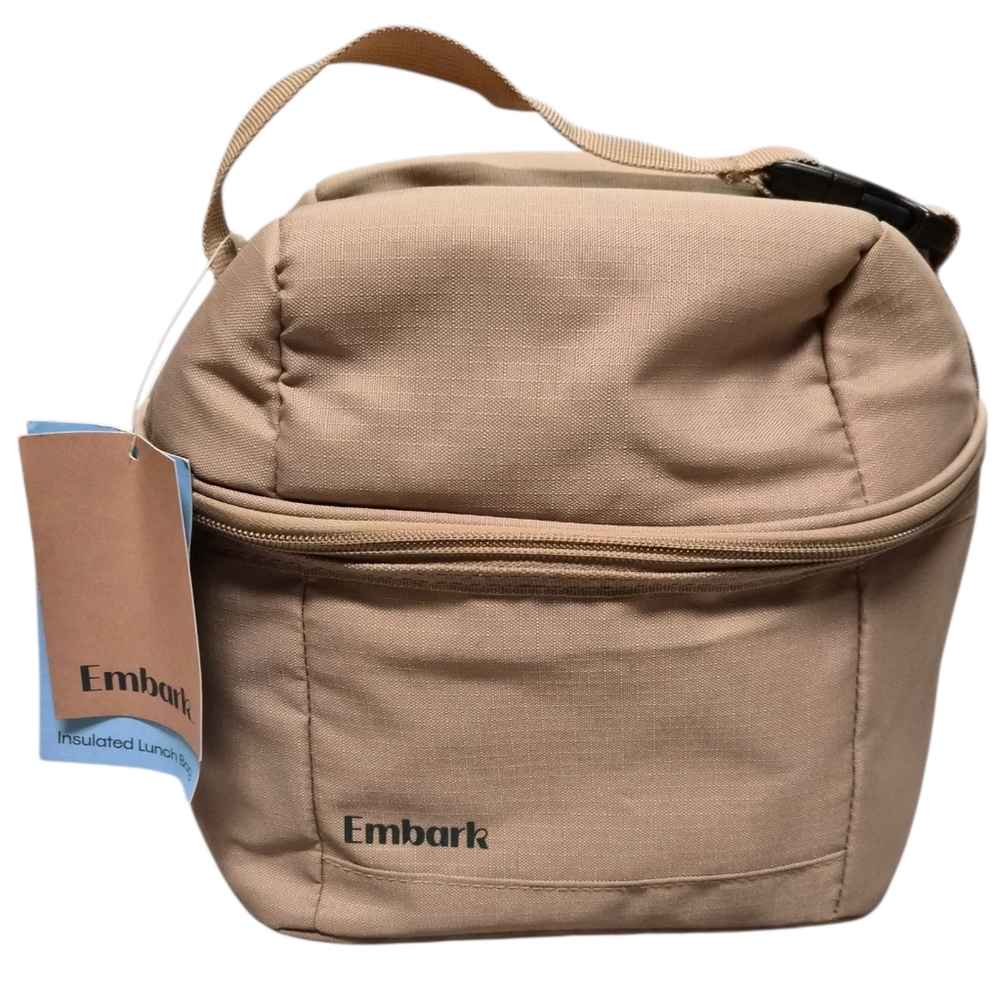 Embark Insulated Lunch Bag Beige Soft Cooler New With Tags